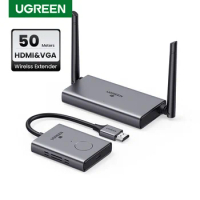【NEW-IN】UGREEN Wireless HDMI Extender Video Transmitter &amp; Receiver Kit 5G 50M Transmits Display Dongle for TV PC PS5/4 Monitor