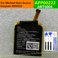 3.8V 370mAh APP00222 Original High Quality Battery For Apack Michael Kors Access Grayson MK5025 ART5004 Smart Watch Phone