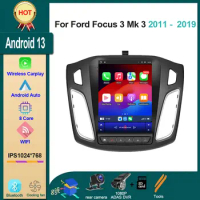Android 13 Radio For Ford Focus 3 Mk 3 2011 - 2019 Car stereo Multimedia Player Carplay Auto GPS navigation