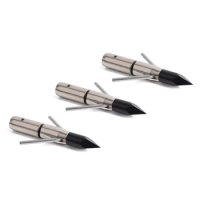 3pcs Archery Bowfishing Arrowhead 325Gr Silver Fishing Broadhead Points Tips For 8mm Shaft Hunting Accessories