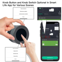 New Tuya Zigbee Smart Knob Switch Wireless Scene Switch Button Controller Automation Scenario Smart Life App