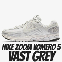 【NIKE 耐吉】休閒鞋 Nike Zoom Vomero 5 Vast Grey 慢跑鞋 白灰 男鞋 BV1358-001