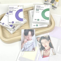 200pcs Korea Card Sleeves Clear Acid Free CPP HARD Photocard Holographic Protector Film Album Binder 3 Inch Photo Popcorn Card