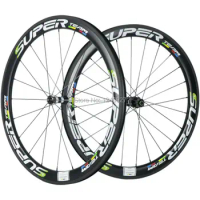 2017 New Design Superteam 50mm Carbon Wheels Clincher Road Bike Wheelset With DT 350 Hub Sapim Spokes Wheel Set