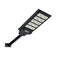 โคมไฟถนนโซลาร์เซลล์พร้อมขาจับ LED 200W DL รุ่น ST-HXT0301-200W ขนาด 70 x 24.2 x 5 ซม. สีดำ