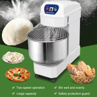 100kg Industry Large Flour Bread Commercial Dough Mixer Machine Flour Mixer Machine For Beverage Factory Farms Restaurant 3000w