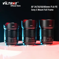 Viltrox 24mm 35mm 50mm 85mm F1.8 Sony E Camera Lens Auto Focus Full Frame Prime Large Aperture Portrait for A9 A7RV A7C FX30 ZV-