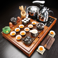 茶盤 小號實木一體茶盤家用陶瓷茶具套裝紫砂全自動電磁爐茶臺茶海茶托