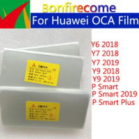 50Pcs/Lot OCA Optical Clear Adhesive For Huawei Y6 Y7 Y9 2018 P Smart 2019 Plus LCD Screen Laminating