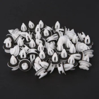 50PCS Door Panel Clip with Seal Ring Fastener Rivet Bumper Clip Retainer for BMW E34 E36 E38 E39 E46 M3 M5 Z3 X5 Car Accessories