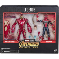 Marvel Legends Series Avengers: Infinity War Movie-Inspired Iron Man Mark 50 &amp;amp Iron Spider Collectible Action Figure 2 Pack