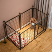 寵物圍欄 帶廁所分離狗狗室內中型犬狗窩泰迪狗籠柵欄擋式家用門欄