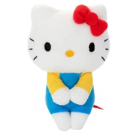【小禮堂】Hello Kitty 絨布沙包玩偶 - 坐姿款(平輸品)
