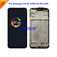 AMOMLED OLED LCD Screen For Samsung A15 4G A155 LCD For Samsung A15 5G A156 LCD Screen Touch Digitizer Assembly