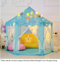 Lều Công Chúa Cho Bé Yêu Lều Cho Bé Lều Công Chúa Hình Lục Giác Cho Bé Kiểu Dáng Hàn Quốc - Lều cắm