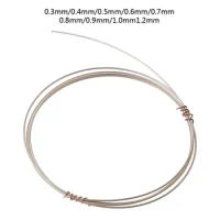 1 Meter 925 Sterling Silver Wire Jewelry Making 0.3/0.4/0.5/0.6/0.7/0.8/0.9/1/1.2mm Tarnish Resistant Silver Coil Wire