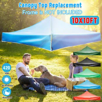 3*3M Waterproof Top Cover Replacement Gazebo Canopy Roof Sunshade Outdoor Advertising Cover Sunshade Patio Pavilion Tarpaulin