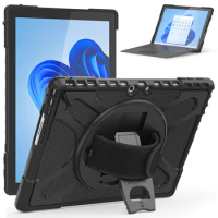 Case For Microsoft Surface Pro 9, Rotating Cover for Surface Pro 9 8 7 6 5 4 Hand strap KickStand Cover for Surface GO2 Go3