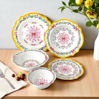 [พร้อมส่ง] จานและชามเมลามีน ลายฮันนี่บลิส ยี่ห้อ Srithai Superware