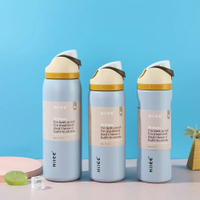 ขวดน้ำสแตนเลสสุญญากาศกันรั่ว HILEE Free Sip Insulated Leak Proof Tumbler