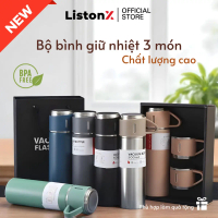 ListonX Bộ Bình Giữ Nhiệt 3 Món 500ml | Thép không gỉ | Giữ nóng lanh 12H | Phù hợp làm quà tặng và 