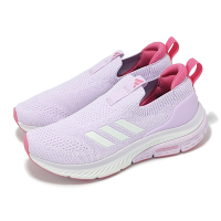 adidas 健走鞋 Cloudfoam Walk Lounger 女鞋 紫 粉 針織 套入式 緩衝 休閒 愛迪達 ID4060