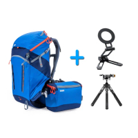 【MindShiftGear 曼德士】MS216 藍-180度戶外探險攝影背包+Leofoto MT-03+MBC-20+PS-5(不挑色)(彩宣公司貨)