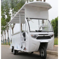 2.5m 1300L freezer sorbet non-staple food frozen products mobile sale three-wheeled cold chain stall car.