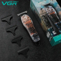 VGR Hair Cutting Machine Professional Electric Hair Clipper Rechargeable Hair Trimmer for Men Barber Supplies V-953