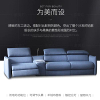 Living Room Sofa set 3 seater sofa recliner electrical couch linen fabric cloth sectional sofas muebles de sala moveis para casa