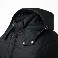 【ROBERTA 諾貝達】簡約休閒 鋪棉條紋夾克外套(黑色)