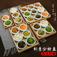 酒店餐具密胺韓式烤肉泡菜小碟子涼菜料理網紅餐廳創意小吃盤拼盤