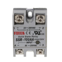 24V-380V SSR-100AA 100A AC-AC Solid State Relay Module Temperature Controller
