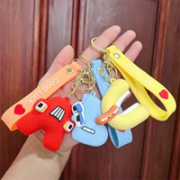 Cartoon Funny Alphabet Lore Keychain For Girl Figure Toys Cute Alphabet Number Ornament Bag Pendant Key Chain Keyring Gifts