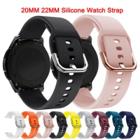 20mm 22mm Watch Strap For Amazfit Bip3 3Pro GTS2 2E 3 4 4Mini GTR GTR2 Silicone Band For Samsung Galaxy Watch 6 5 4 Classic S3