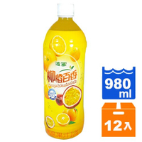 波蜜 柳橙百香綜合果汁飲料 980ml (12入)/箱