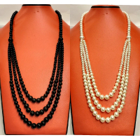 kalung mutiara / kalung mutiara wanita / kalung Handmade / kalung hijab panjang / kalung mutiara 3 l