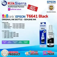 ORIGINAL Ink Bottle EPSON Tinta Refill T664 - T6641 Black | T6642 Cyan | T6643 Magenta | T6644 Yello