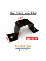Klem Pipa Besi Kotak Hollow 4 X 4 Clamp Penjepit Tiang Aksesoris Kanopi Kontruksi