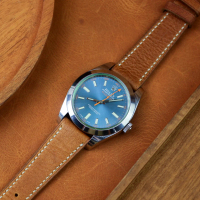 Strap Jam Tangan Kulit Sapi Vegtan Basic Brown Watch Watches