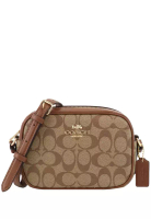 Coach Mini Jamie Camera Bag In Signature Canvas - Khaki Brown