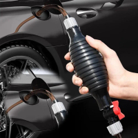 Multifunction Liquid Sucker Pump Manual Fuel Transfer Pump Gasoline Siphone Hose Portable P6K3