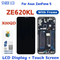6.2 inch For ASUS ZenFone 5 ZE620KL X00QD LCD Display Touch Screen Digitizer For Zenfone 5Z ZS620KL X00Q Screen With Frame