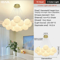 LED Living Room Main Lamp Dining Room Nordic Creative Chandelier Childrens Room Bedroom Lamps