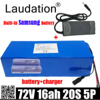 Laudation 18650 72V 16ah 20s 5p Lithium Battery Pack 84V Electric Bike Battery 72V 16Ah Lithium Scooter Battery Pack