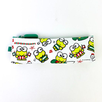 【震撼精品百貨】KeroKeroKeroppi 大眼蛙 日本三麗鷗SANRIO 大眼蛙矽膠筆袋 化妝包-綠*78472