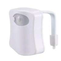 Smart Motion Sensor Toilet Lights LED Washroom Night Lamp 8/16 Colors Toilet Bowl Lighting WC Toilet Light