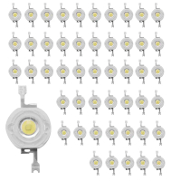 Hạt LED, 1W, Màu Trắng Ngầu Công Suất Cao Đi-ốt, Chip Đèn 1 Watt, 3V-3.4V, 50 Cái