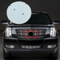 Car Styling Escalade Grille Sticker 14.5cm Front Net Grill Emblem For Cadillac Escalade 2007-2014 Cadillac Grille Sticker ABS