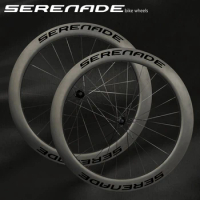 Serenade bikes Dt240 700c Bike 55mm Carbon Clincher Tubular Disc Wheelset Aero Cycle Wheel 28mm Wide Wheel And Ratchet Hub